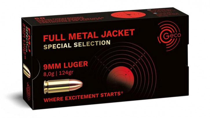 GECO 9mm Luger FMJ Special Selection 8,0g/124gr